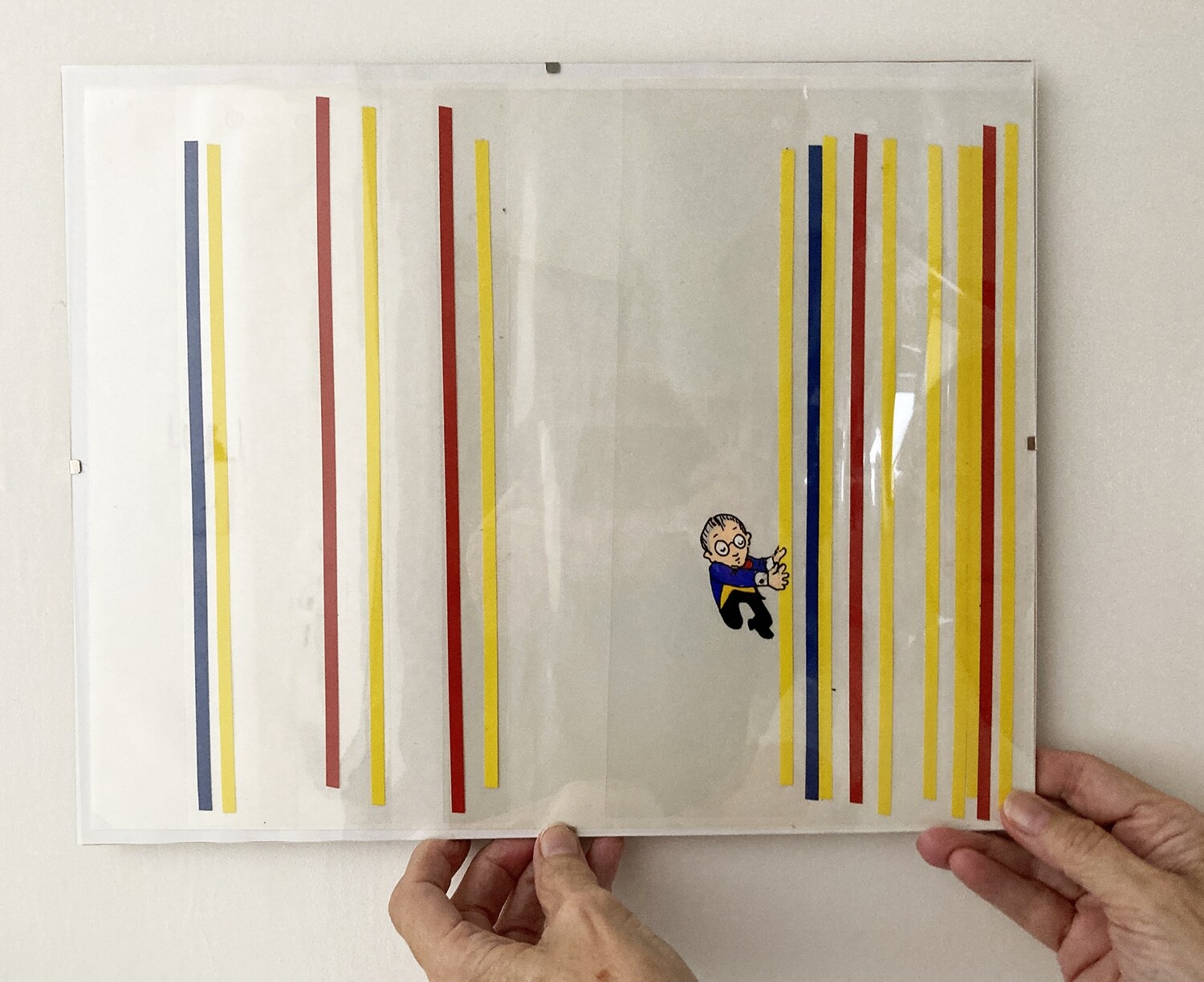 HAND PAINTED CEL-MONDRIAN -V