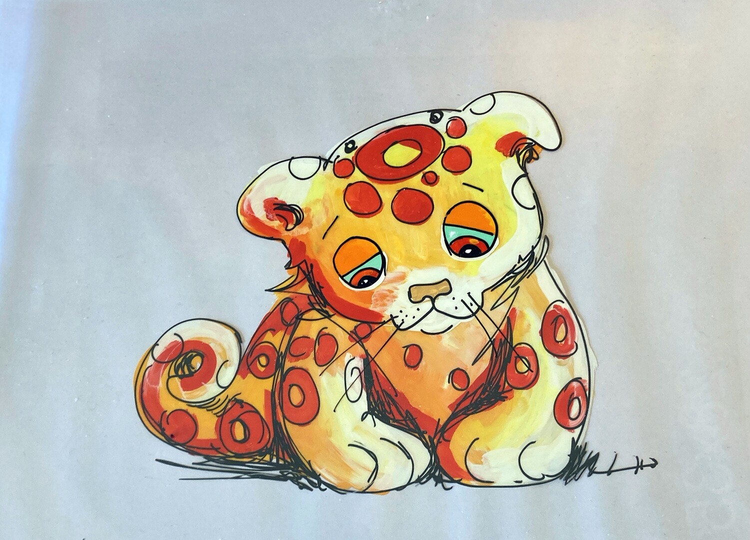 PRINT-- BABY JAGUAR CONFUSED