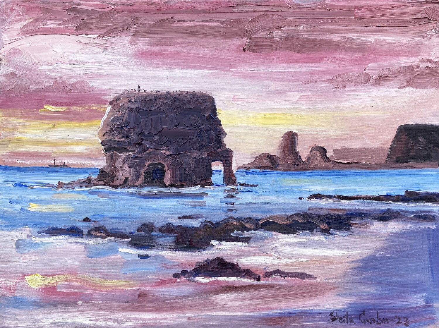 PRINT- 10 MARSDEN ROCK AT DAWN