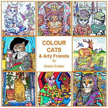BOOK _ COLOUR  CATS &amp; ARTY &amp; FRIENDS