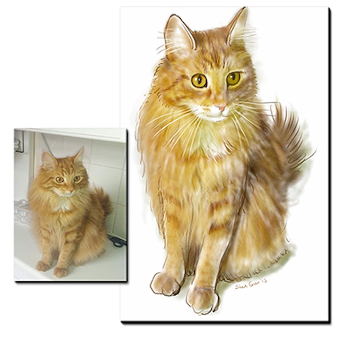 PET PAWTRAIT Digital Drawing- via e-mail