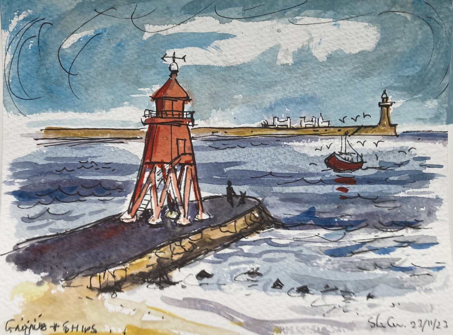 PRINT - -23 SHIPS &amp; GROYNE 23/11/23