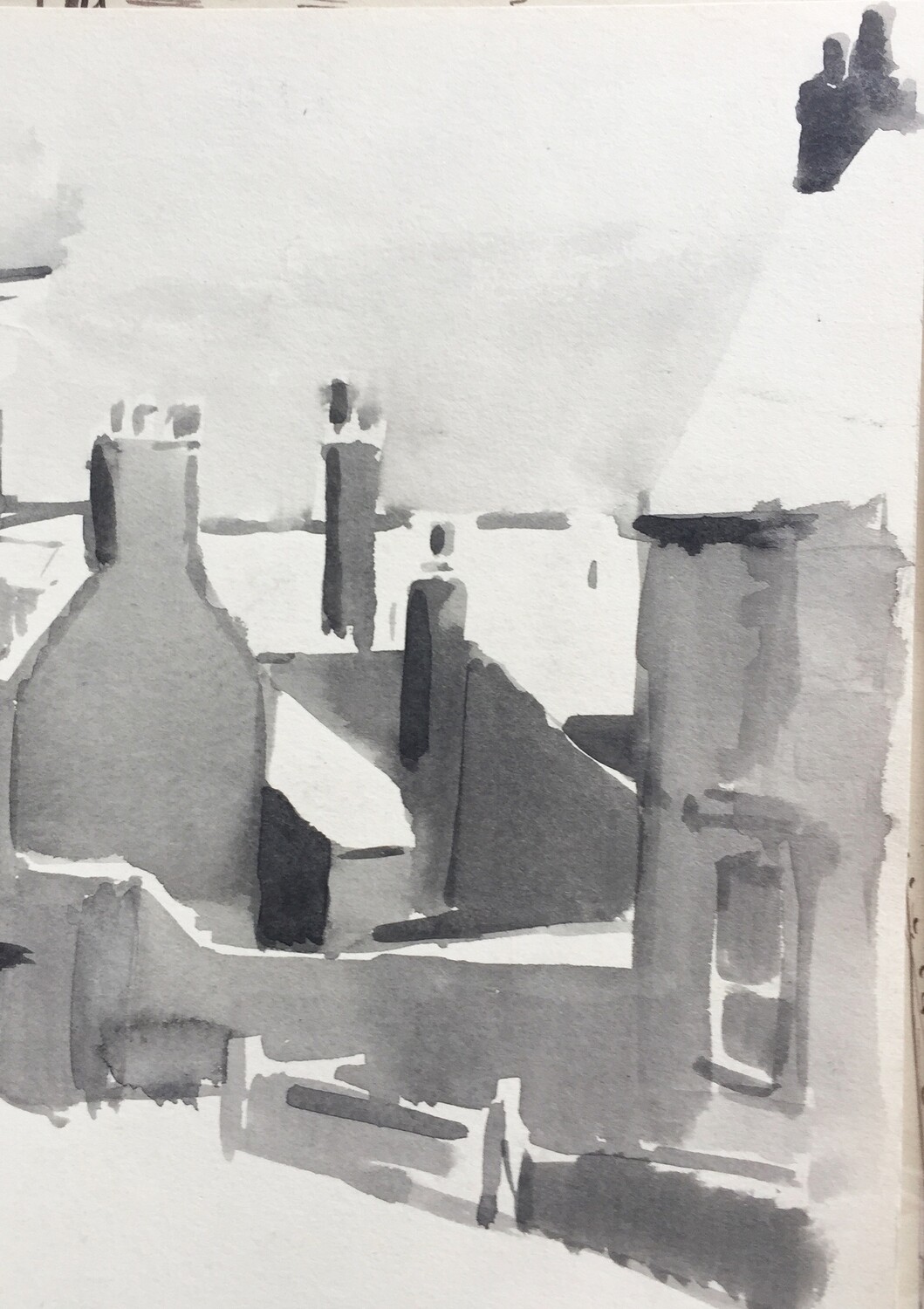 PRINT - _ VESPASIAN ST. in Snow  02 -  1958