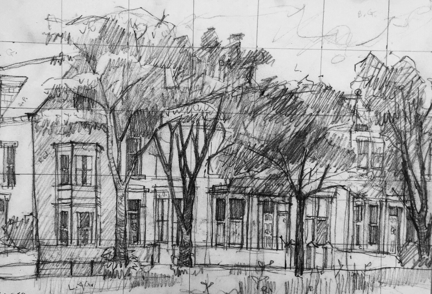 PRINT -  Bottom of Lawe Rd . 1957