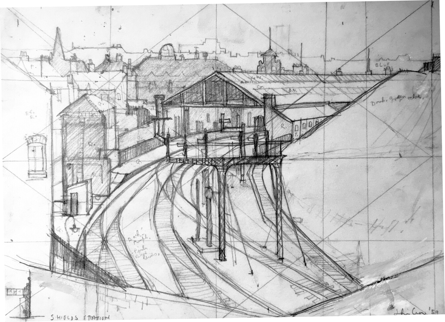 PRINT - S/ SHIELDS STATION 1959