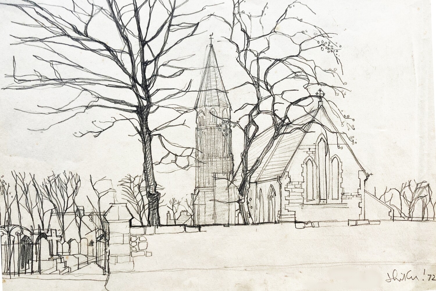 PRINT - - St Peters CHURCH 1972