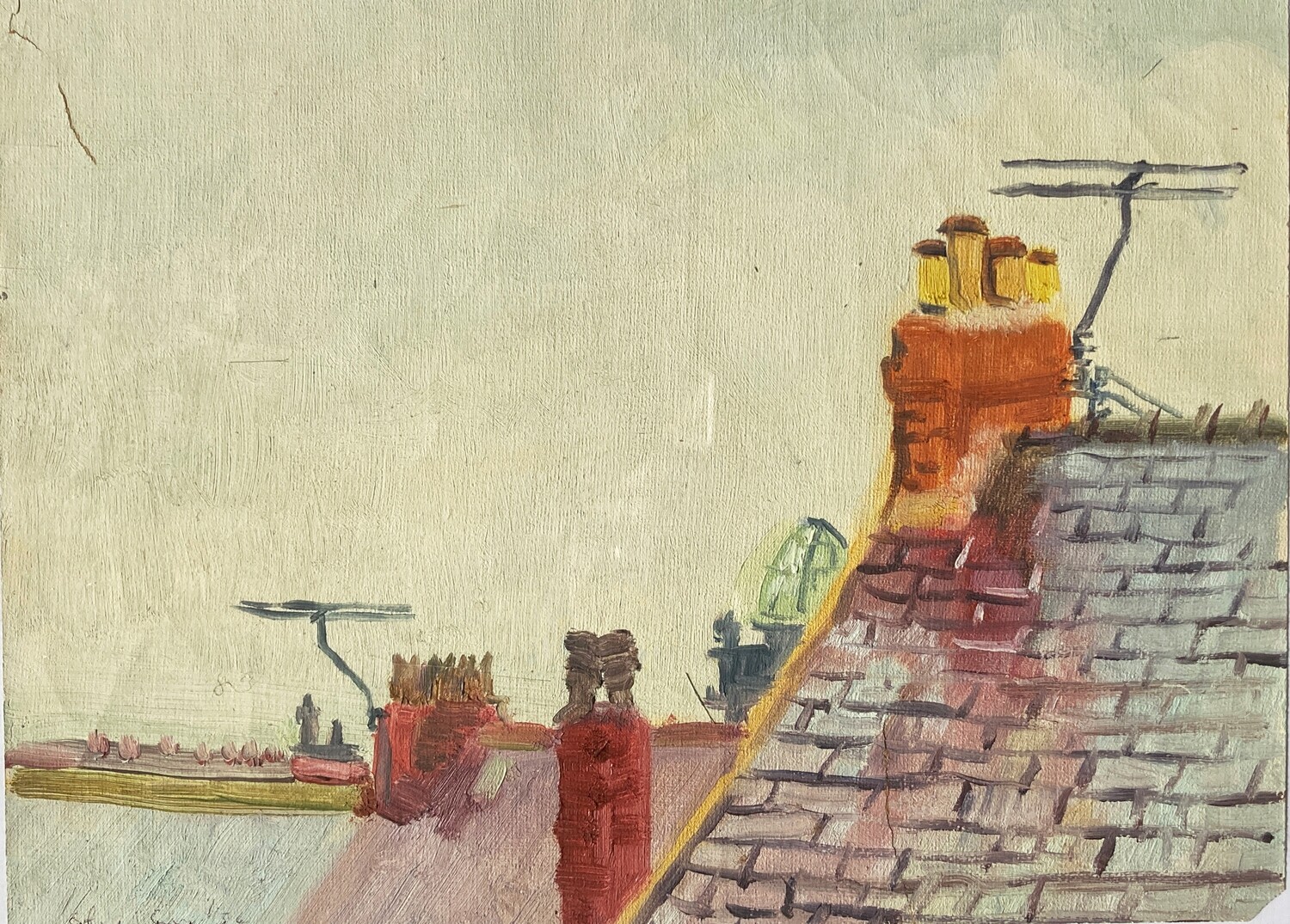 PRINT-_ POLLARD STREET -MARINE SCHOOL DOME 1956