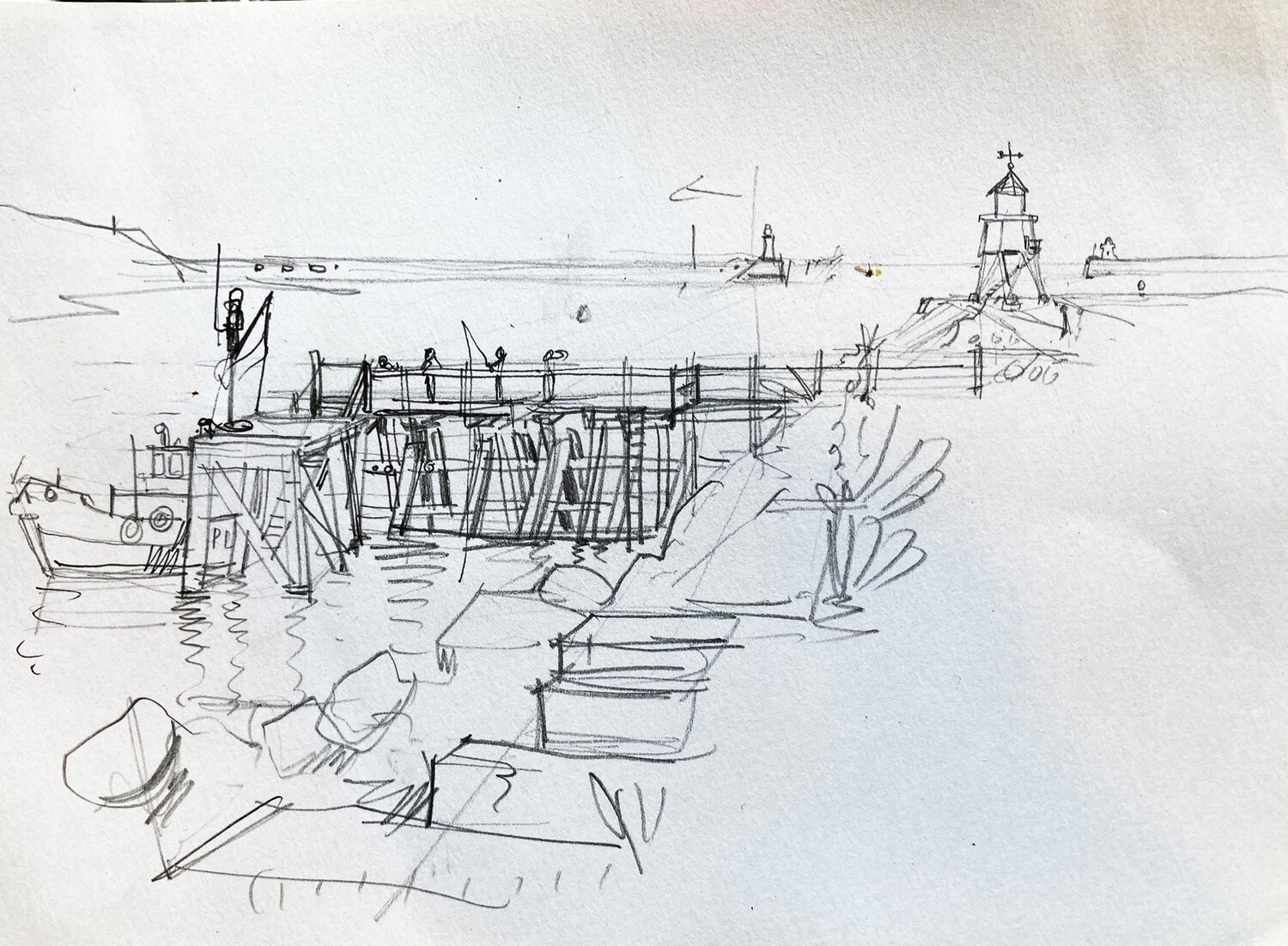 PRINT- -15 Pilot&#39;s Jetty  and Groyne 1986