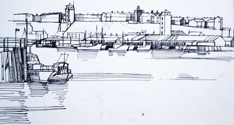 PRINTS of NORTH SHIELDS FISH QUAY  from £10- £40
