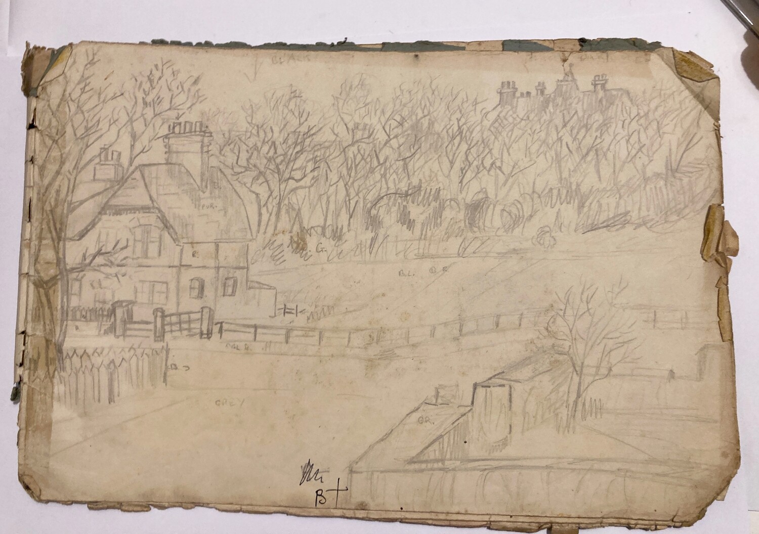 PRINT- - GROSVENOR RD/LAVINGTON RD VIEW 1952