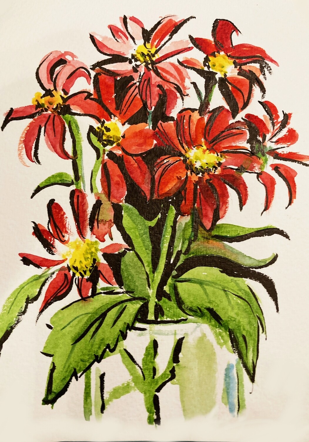 PRINT- DORIS&#39;s DAISIES