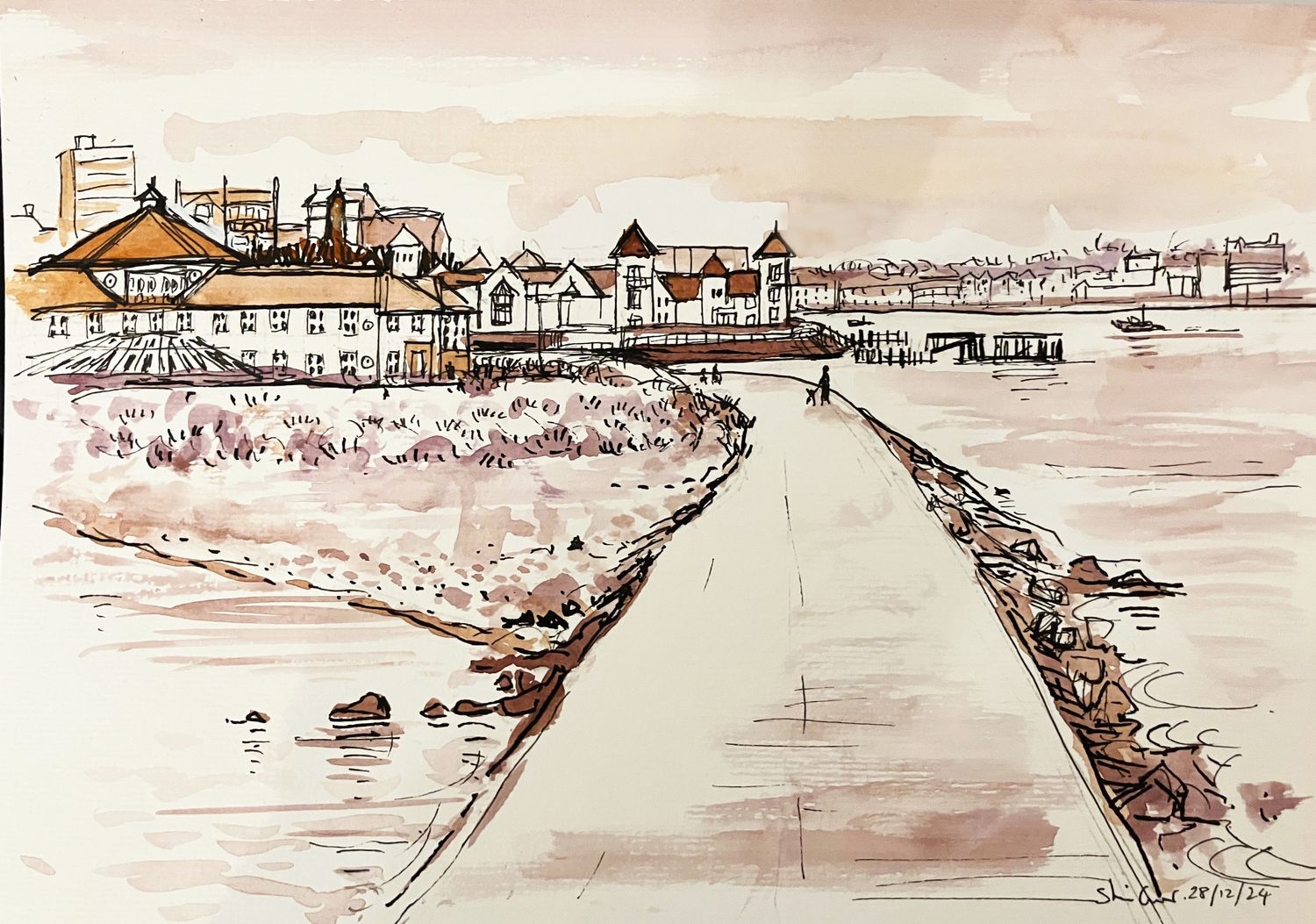 PRINT-  04 VIEW FROM GROYNE 2024