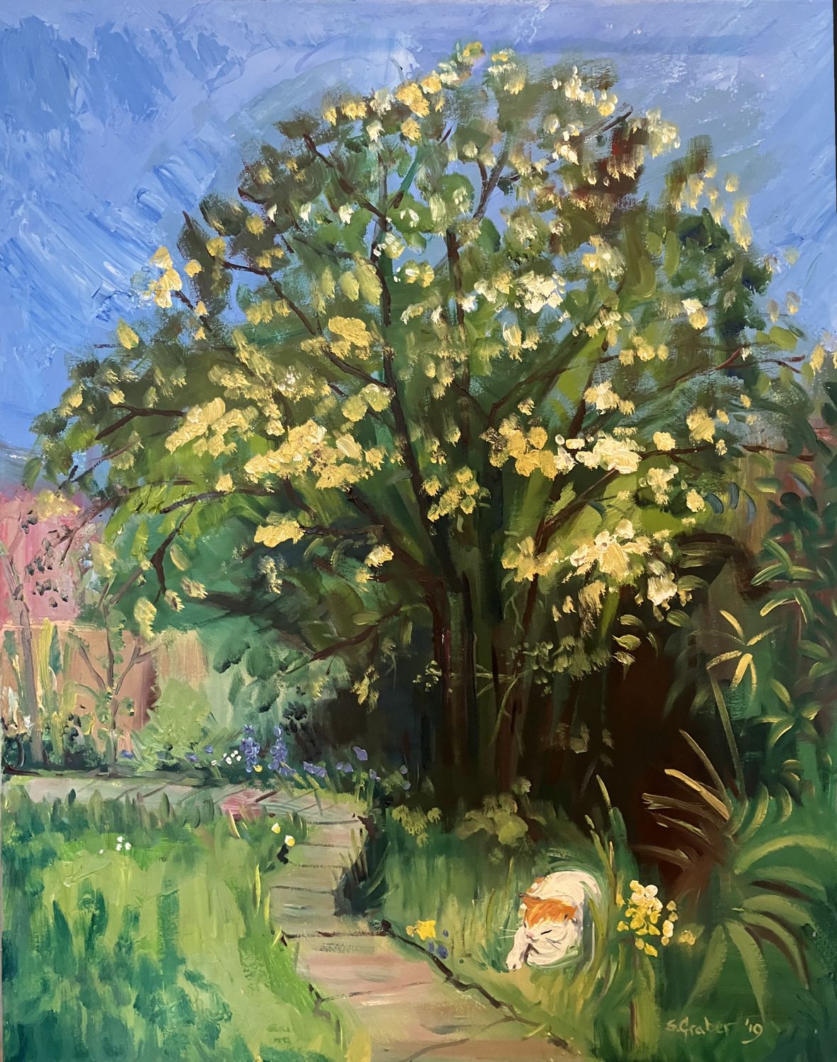 ORIGINAL - TREE IN SUMMER &amp; Tip Asleep. 2019