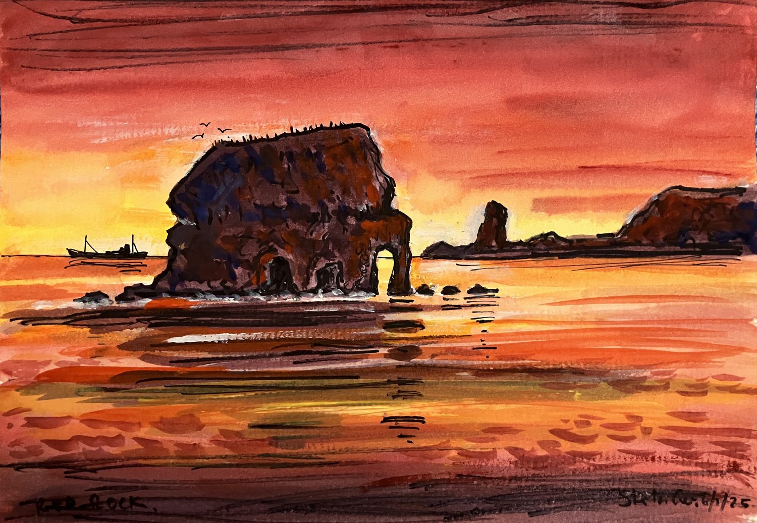 PRINT- 01 RED MARSDEN ROCK jan &#39;25