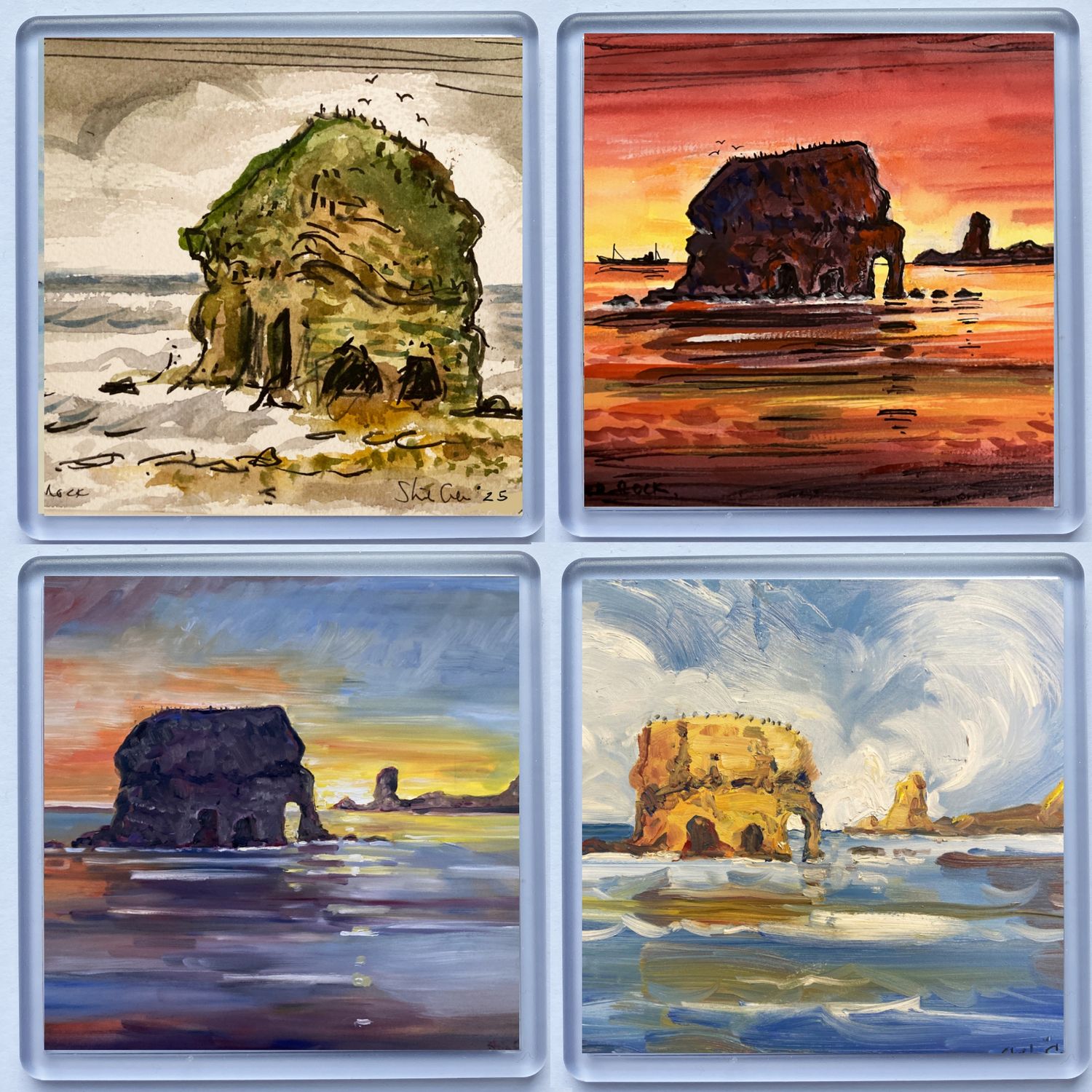 COASTERS- MARSDEN ROCK set of 4