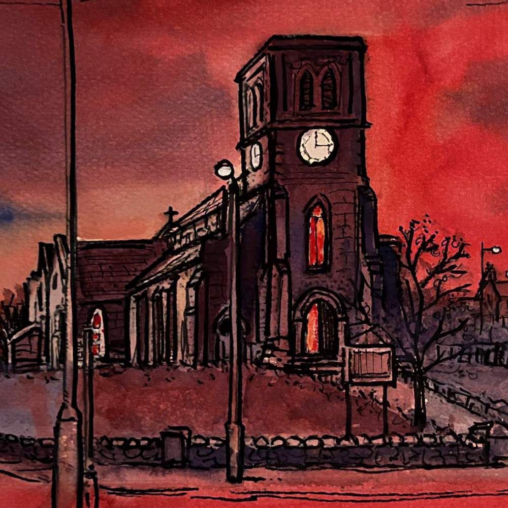 COASTER -HOLY TRINITY CHURCH SUNSET