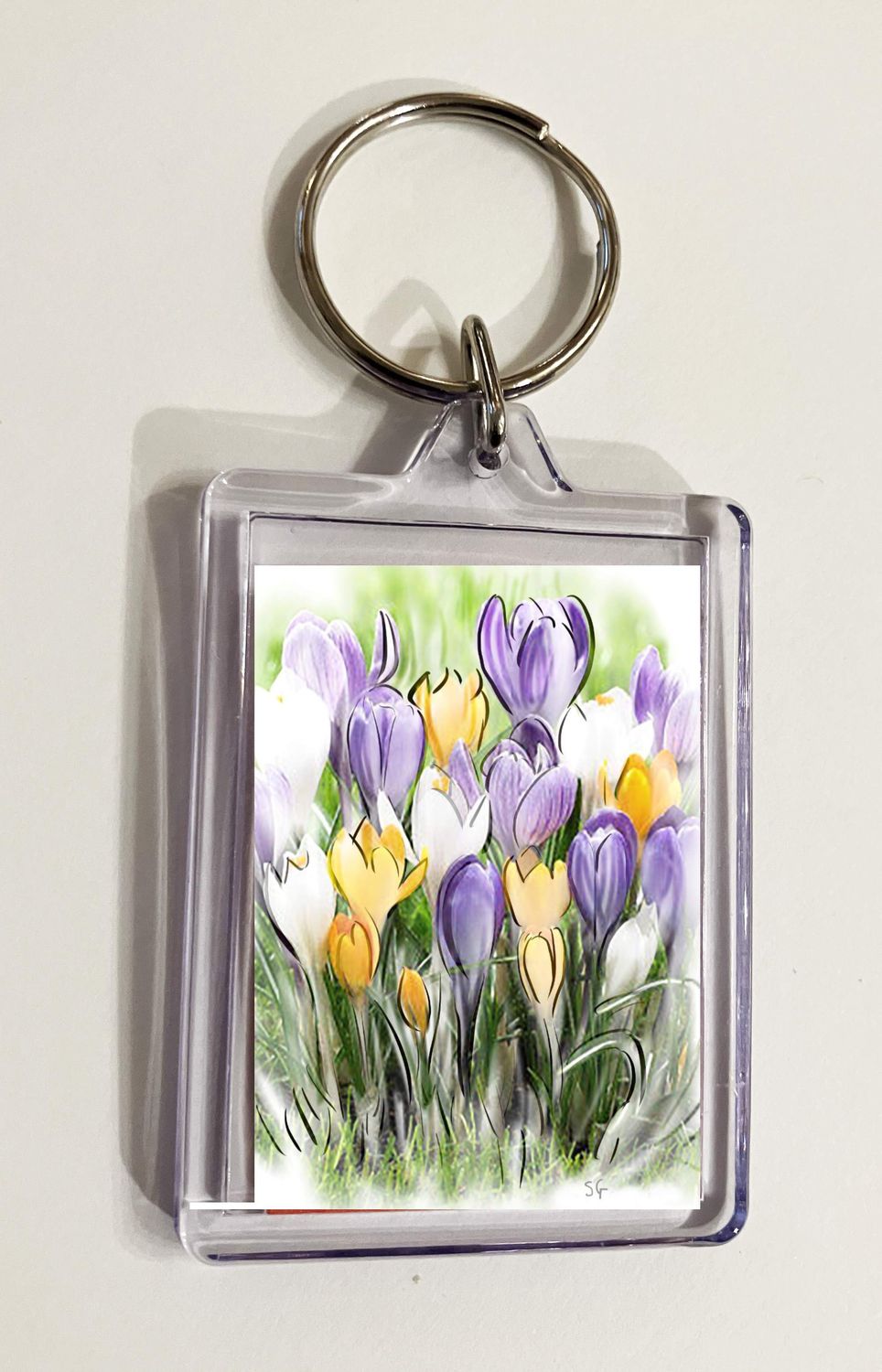 KEY RING - CROCUS