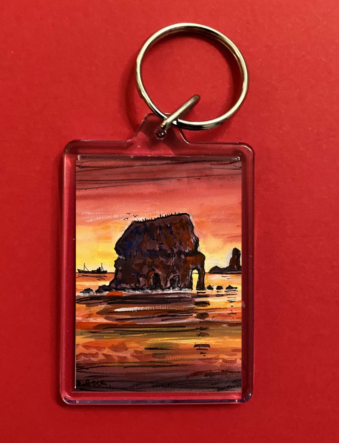 KEY RING - RED ROCK