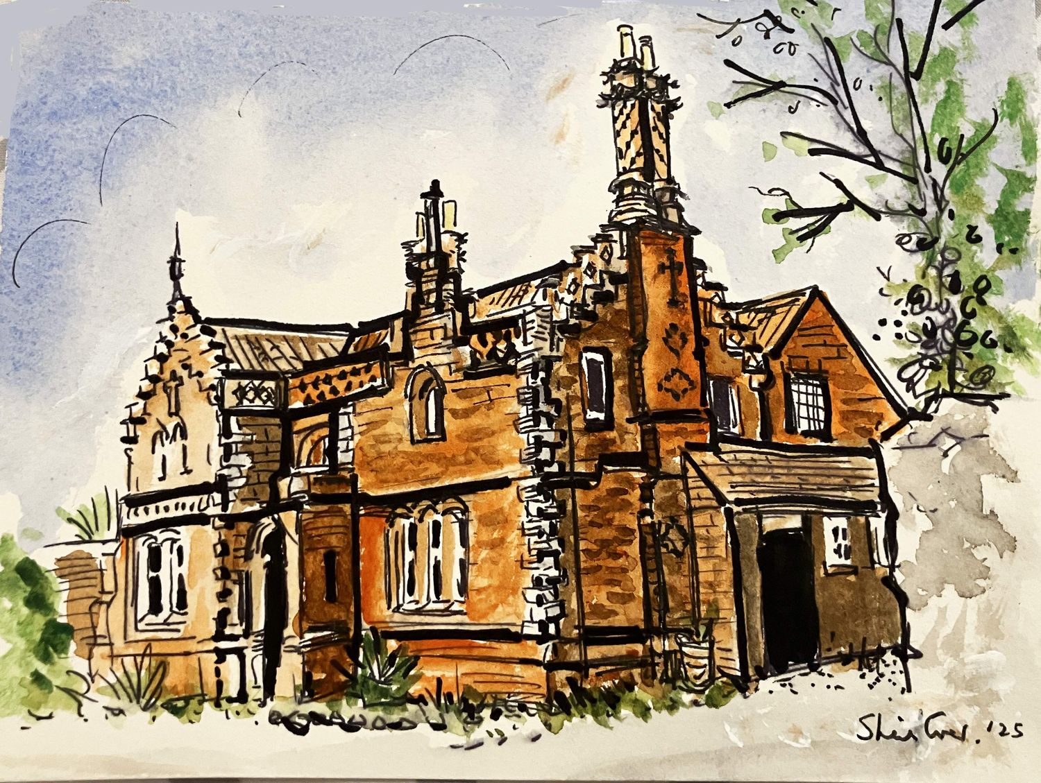 PRINT-Red Cottage Whitburn 15/4/25