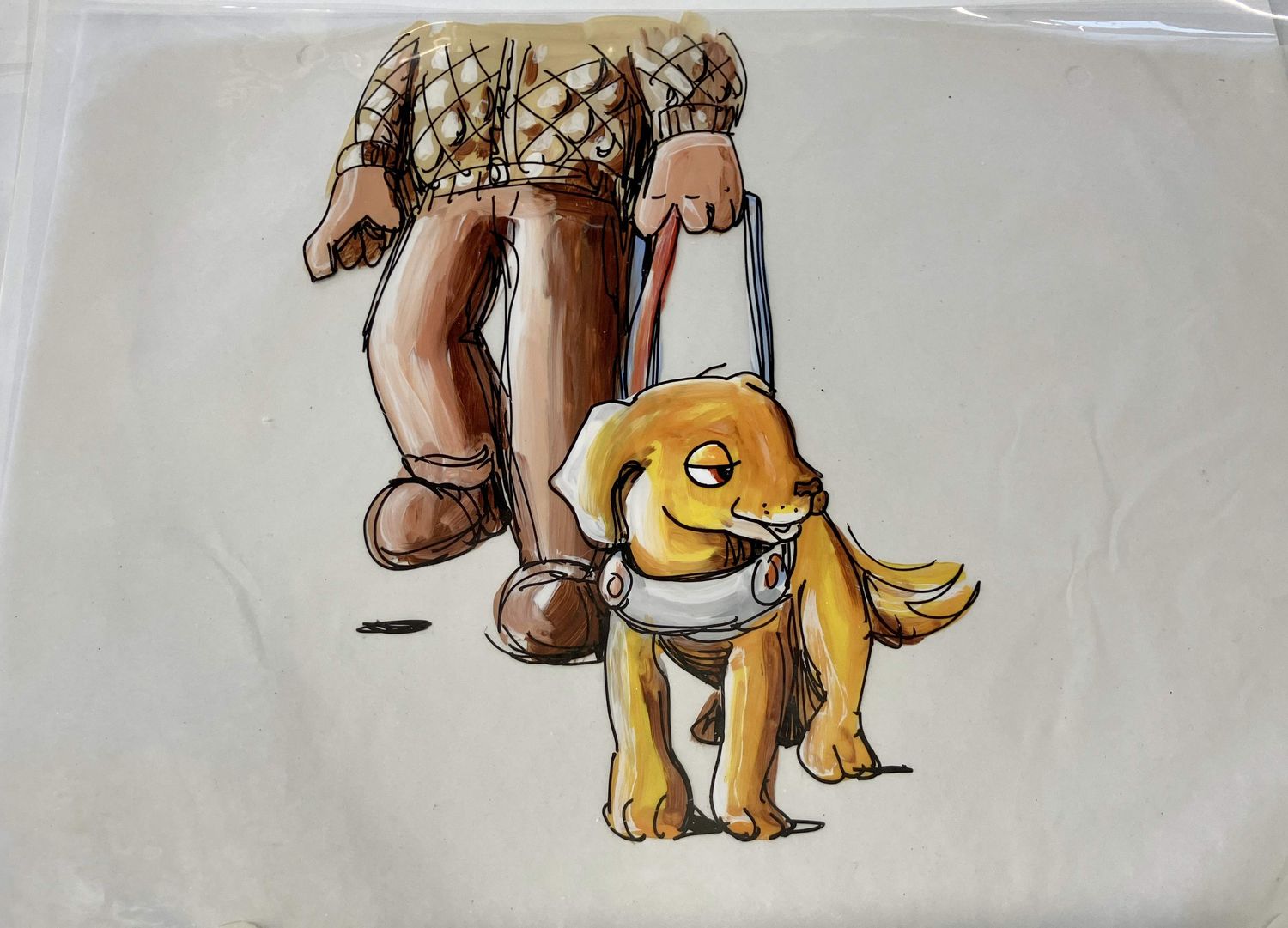 Hand Painted Cels. Guide Dog from &quot;Best Friends&quot;