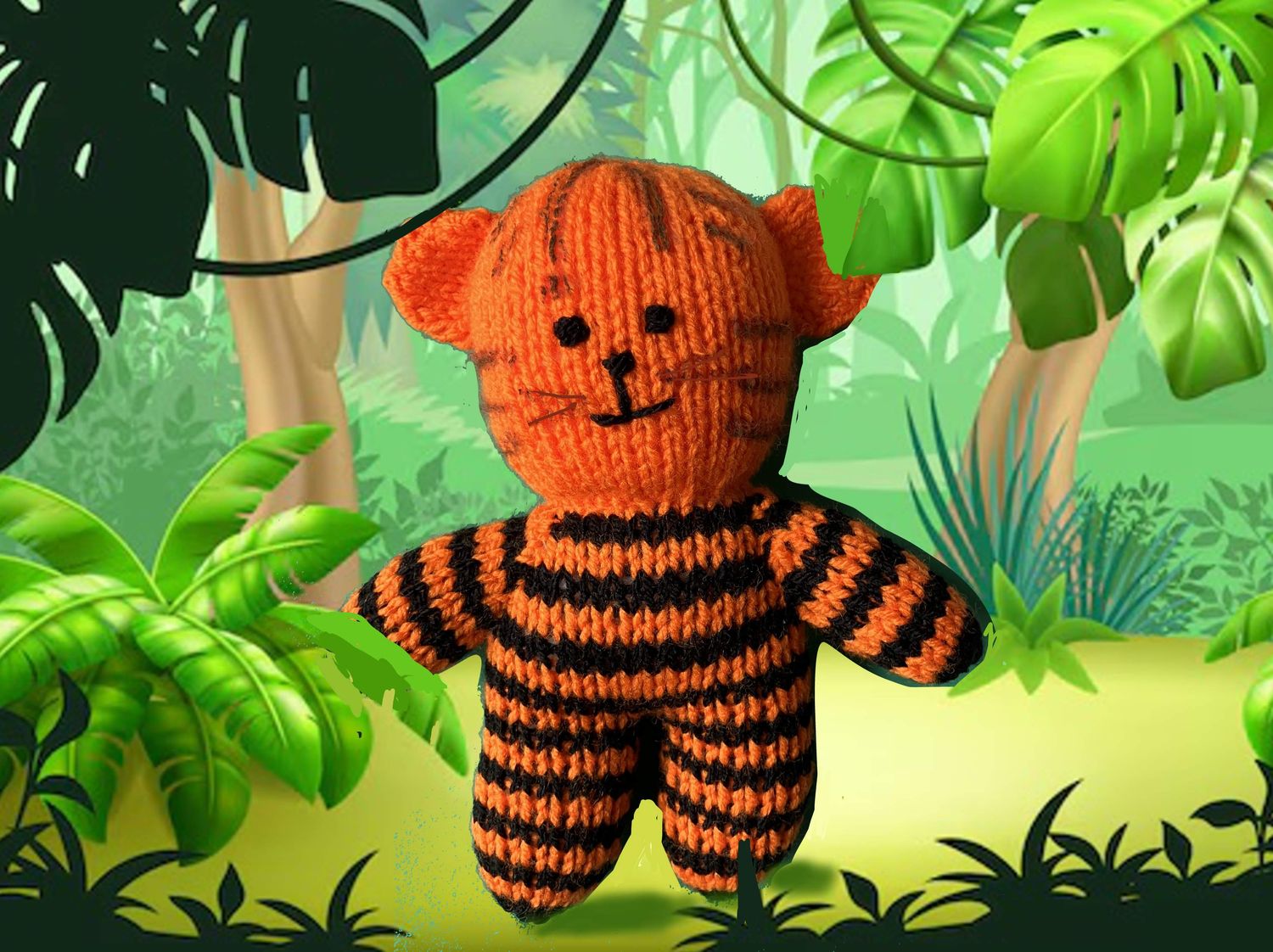 JEN's KNITS -TIGER TIM