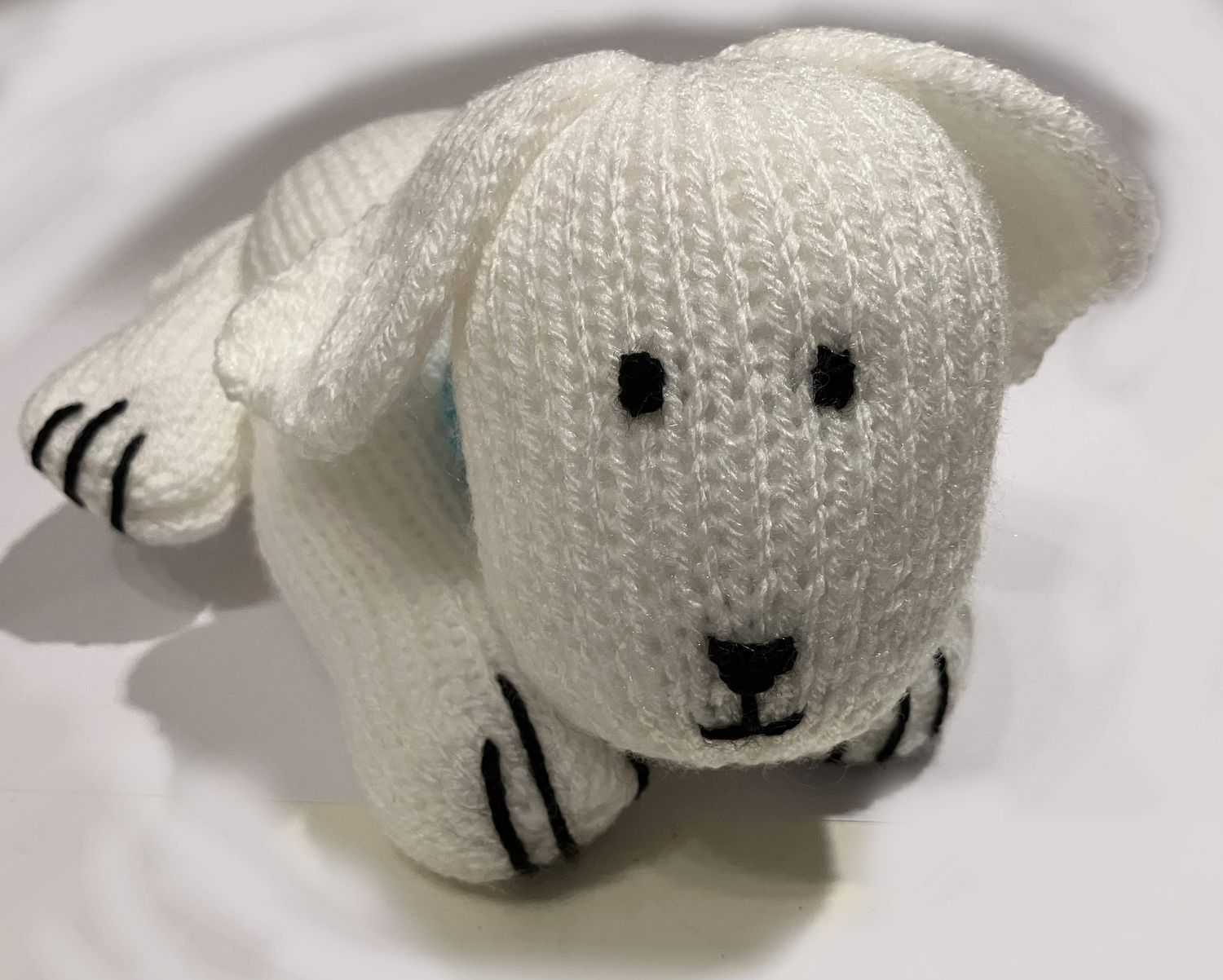 JEN&#39;S KNITS - White Puppy