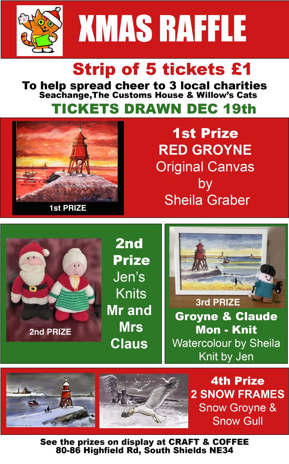 XMAS CHARITY RAFFLE TICKETS