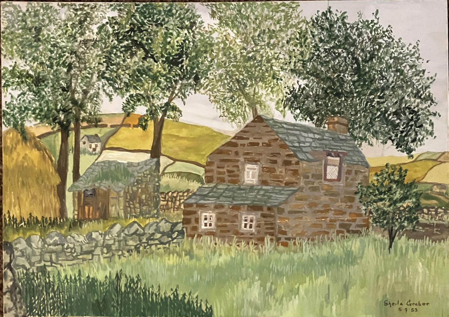 ORIGINAL- Cottage near Hexham 1953