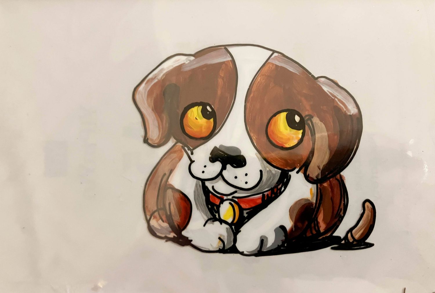 Hand Painted Cels. PUPPY1 from "Best Friends"