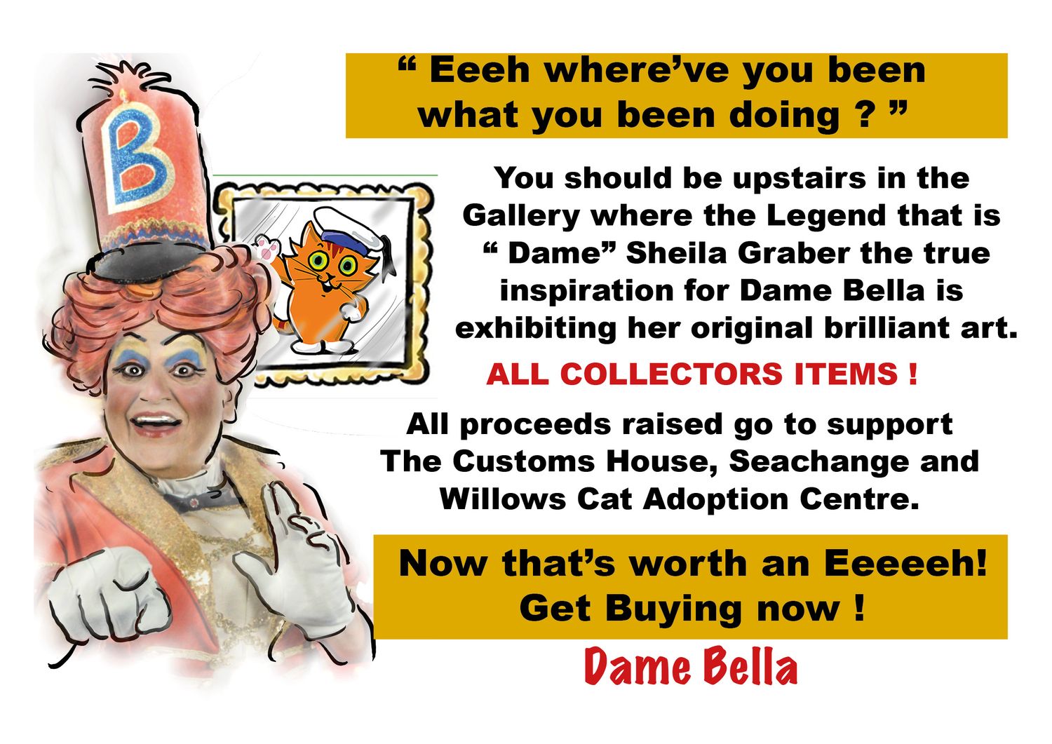 SHEILA's SHOW -message from Dame Bella