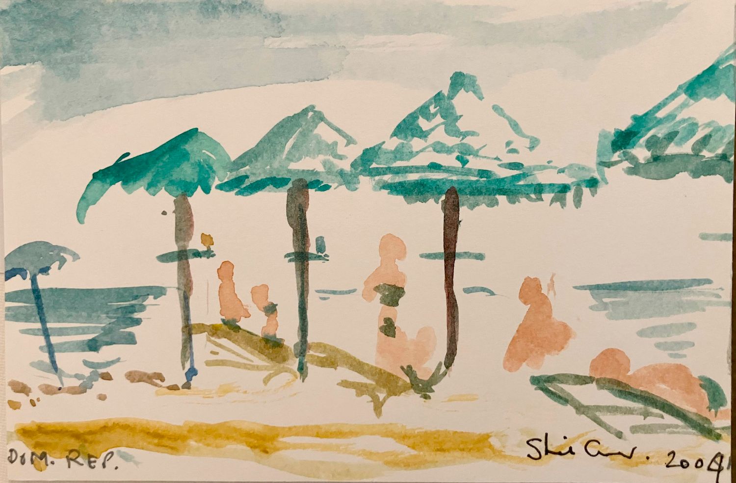 ORIGINALS - A5 DOM .REP BEACH UMBRELLAS 2004