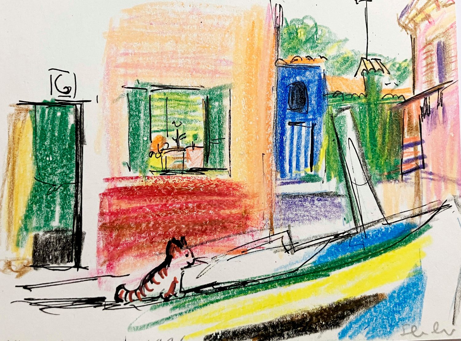 ORIGINAL -MURANO  - VENICE  with CAT 1996