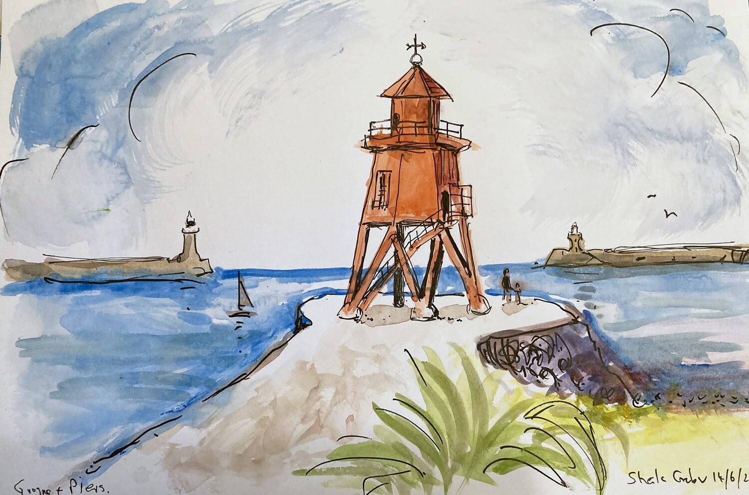 PRINT- 43 GROYNE &amp; PIERS June 14th '23