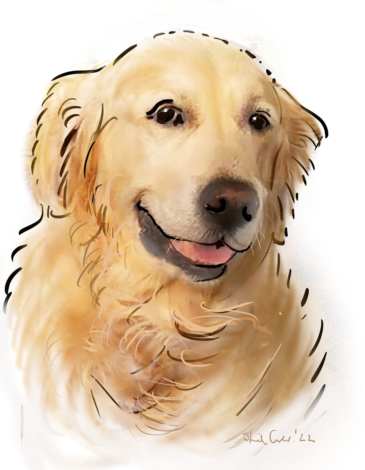 PET PAWTRAIT PRINT- A4 - UNFRAMED