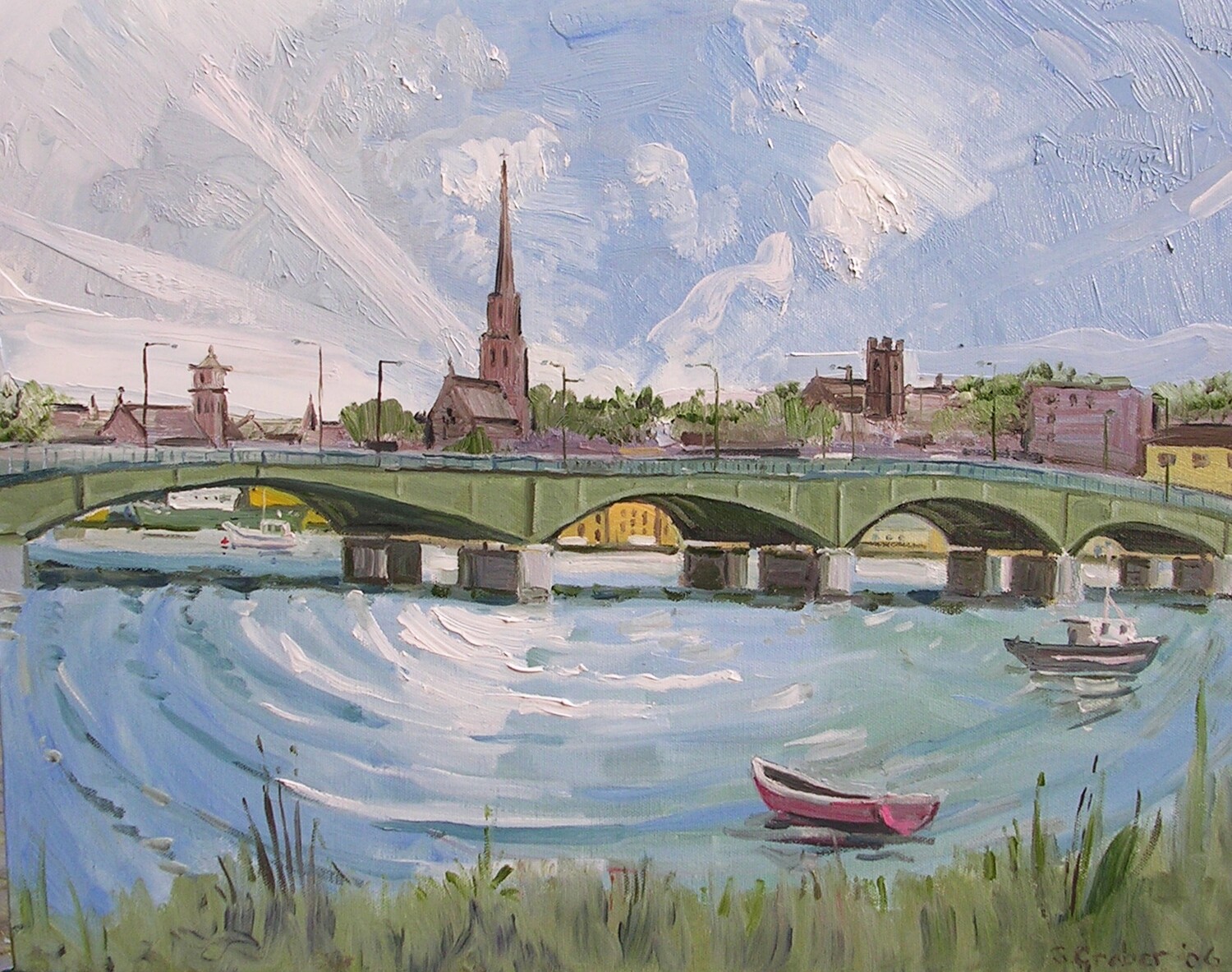 PRINT-WEXFORD BRIDGE IN SUMMER 2007