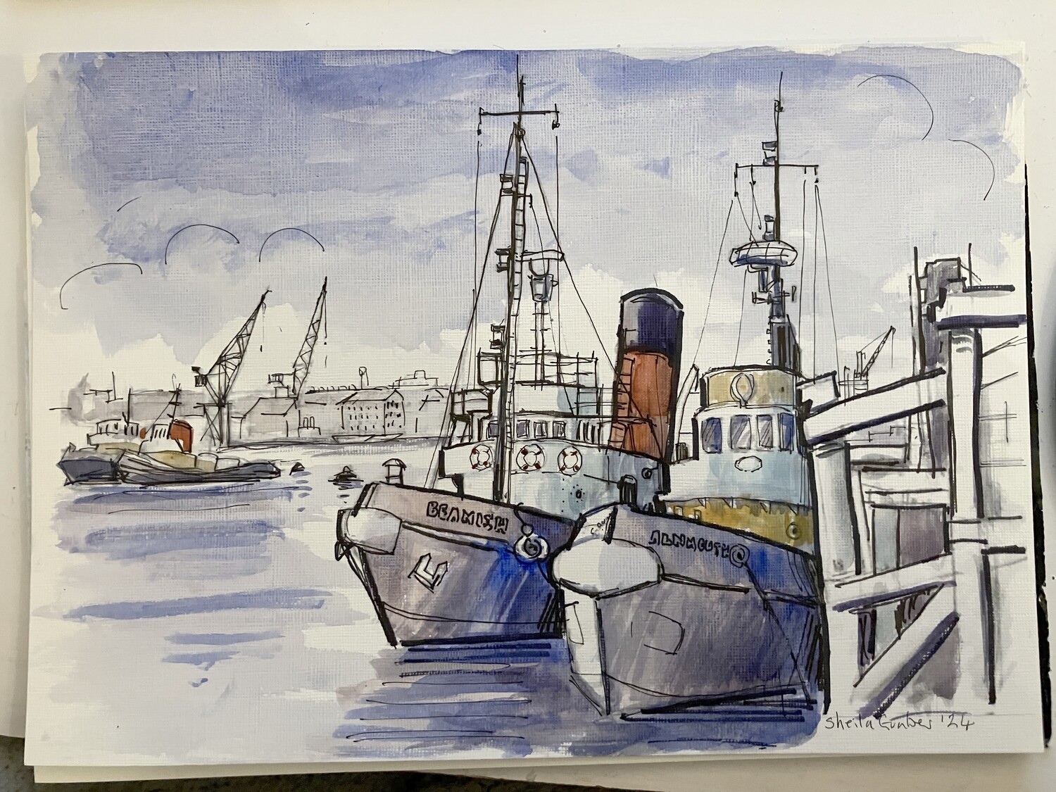 PRINT- TYNE TUGS IN COLOUR '24