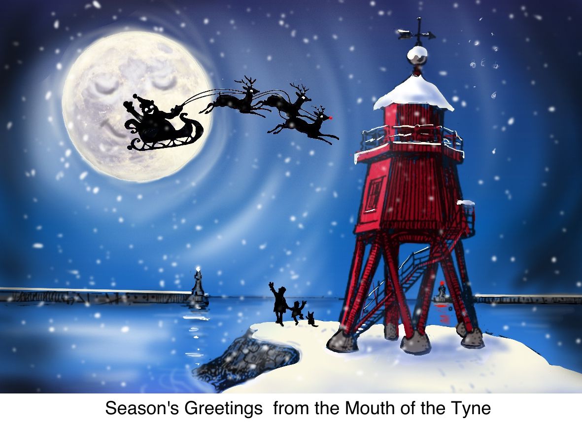 5 X POSTCARDS- SEASONS GREETINGS