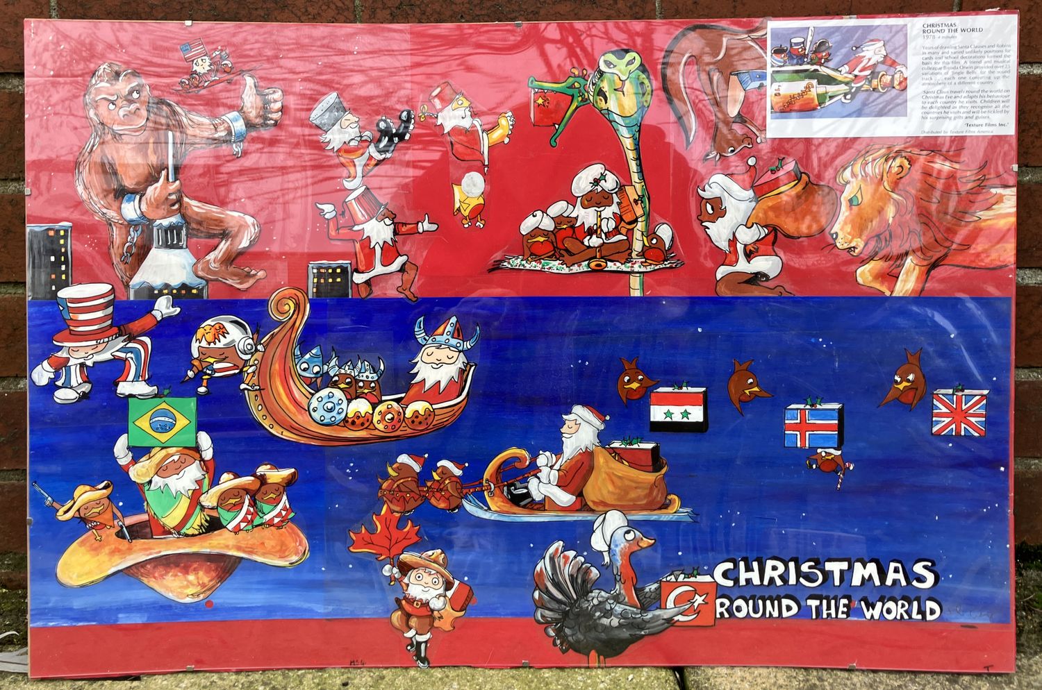 CEL ART WORK FROM  "XMAS ROUND The WORLD ANIMATION 1982  N.F.S.