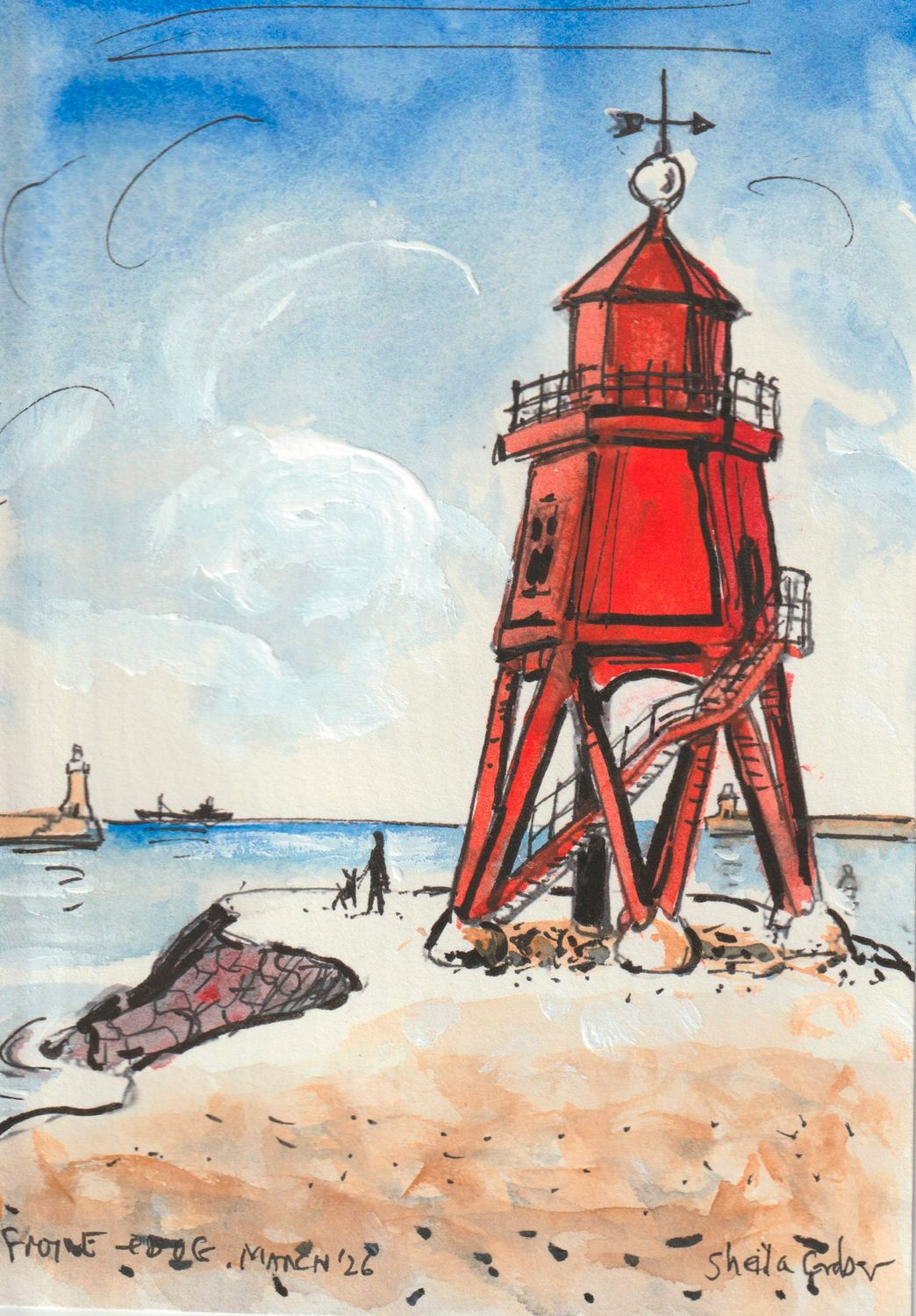 ORIGINAL A6 Groyne Dog  &amp; Ship March'26