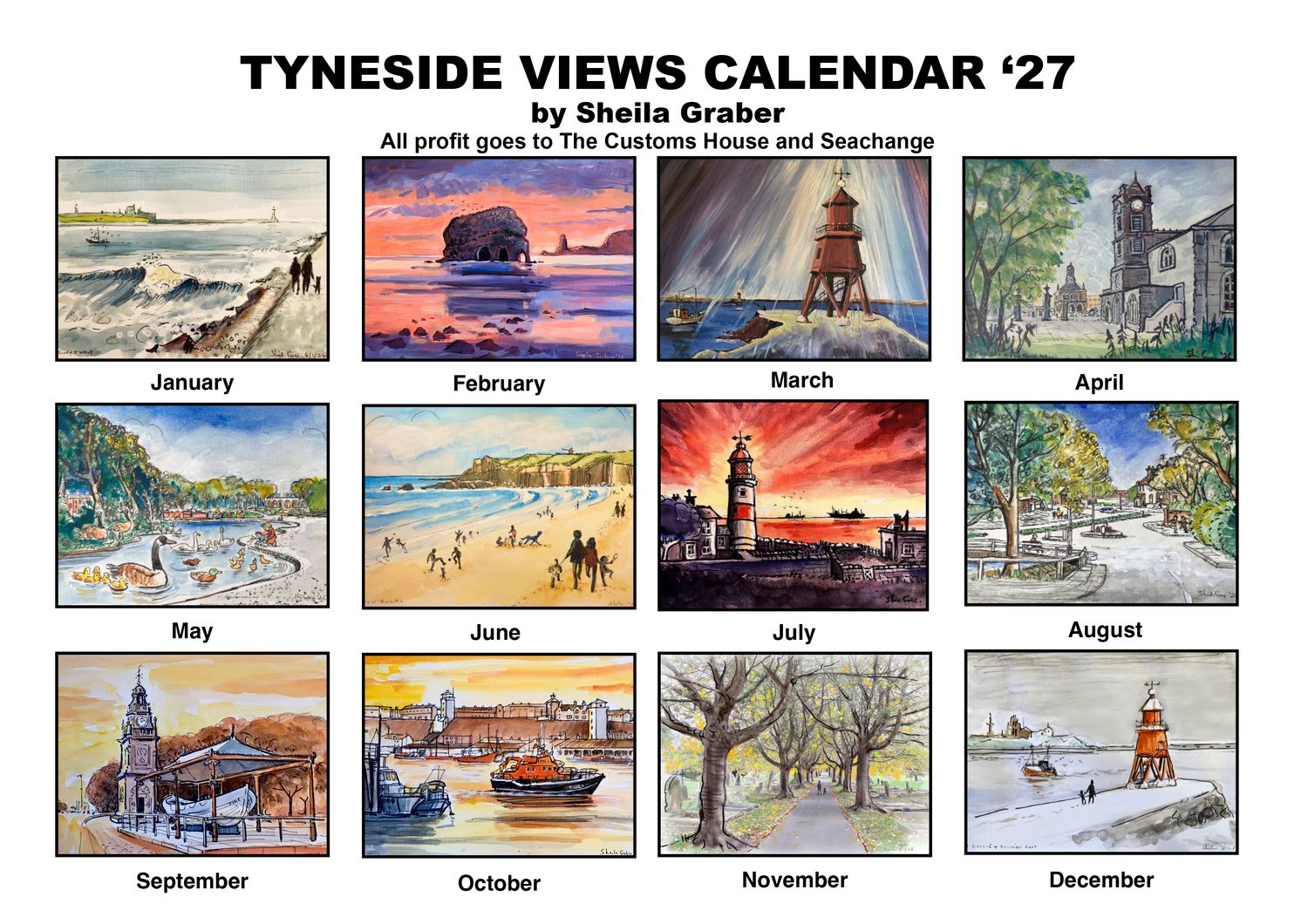 TYNESIDE VIEWS Calendar 2027