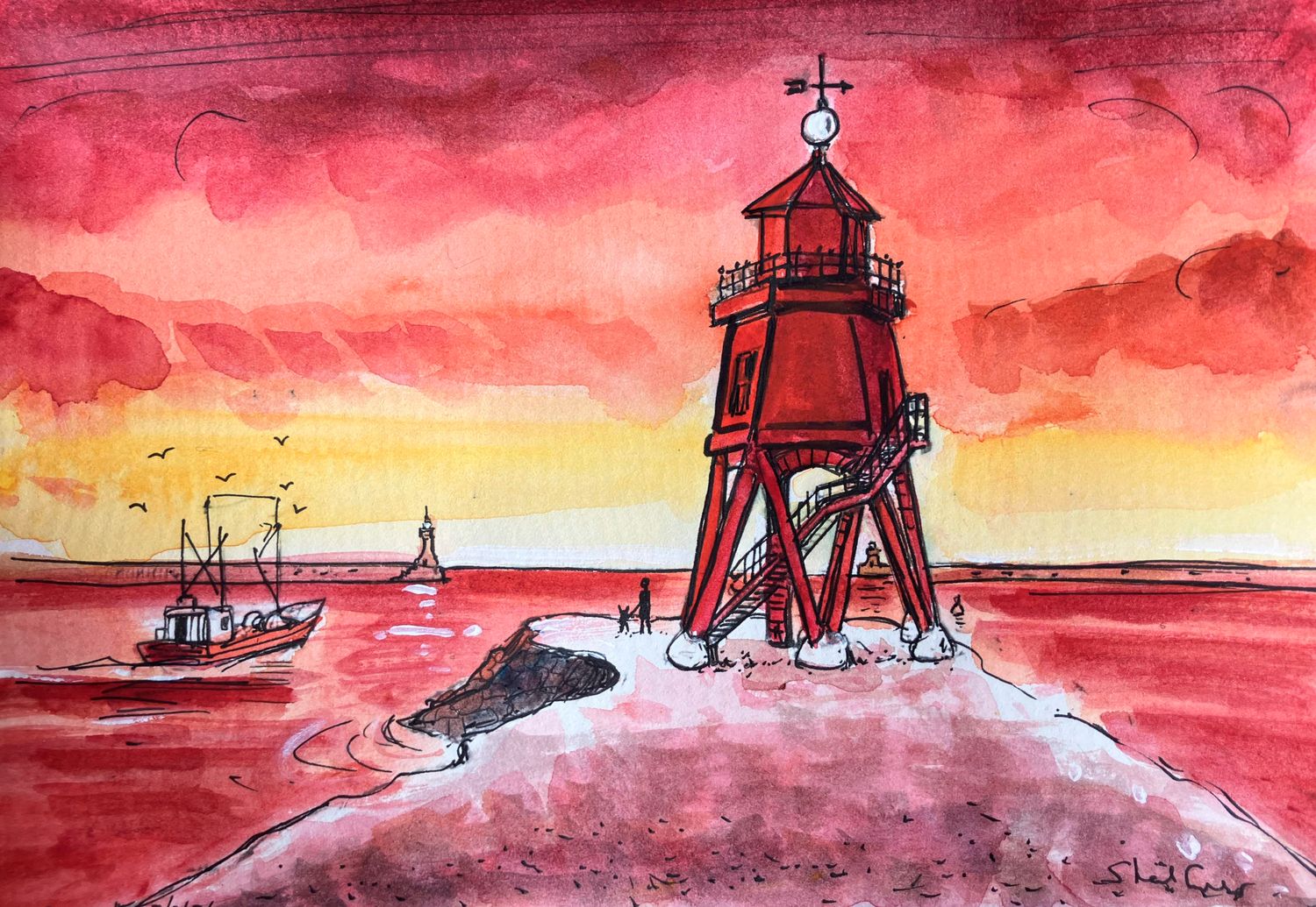 SHEILA's SHOW -ORIGINAL -RED GROYNE &amp; PIERS 27/2/26