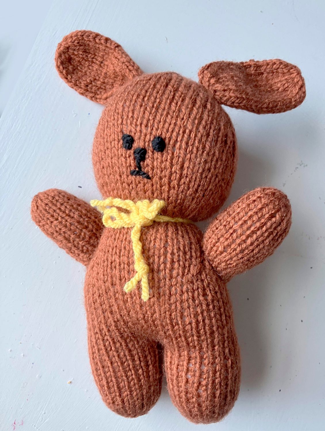 JEN's KNITS -  BROWNY BUNNY