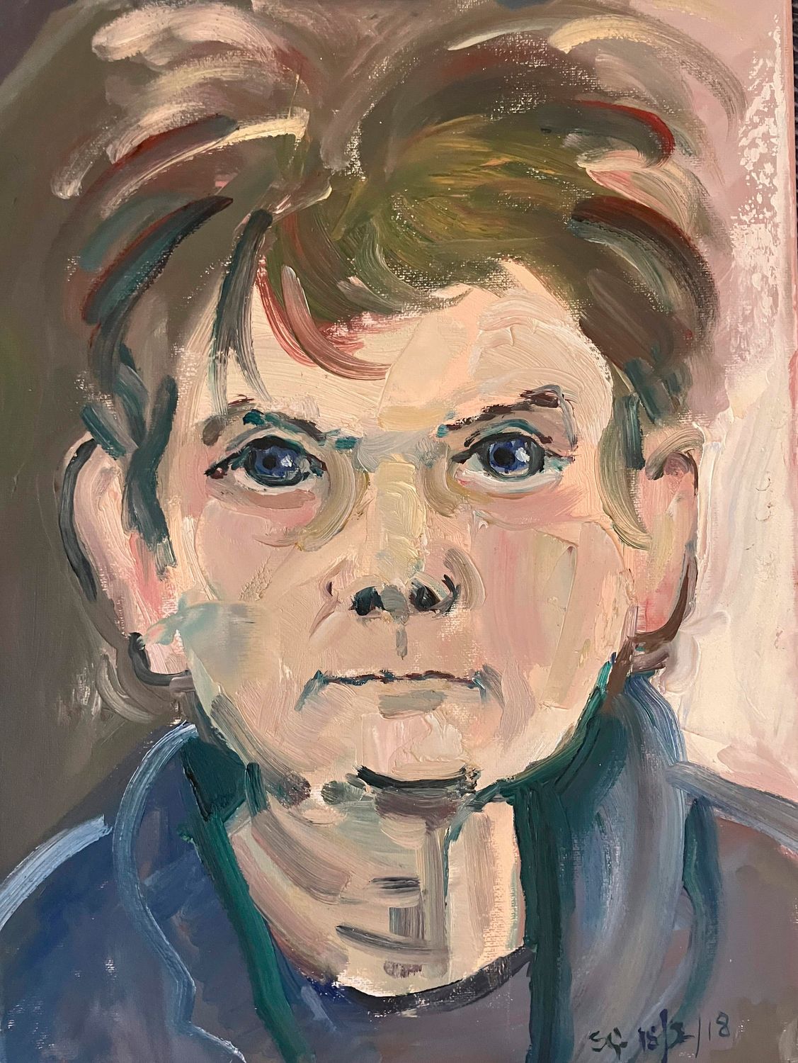 ORIGINAL - SELF  PORTRAIT - 2018 aged 78