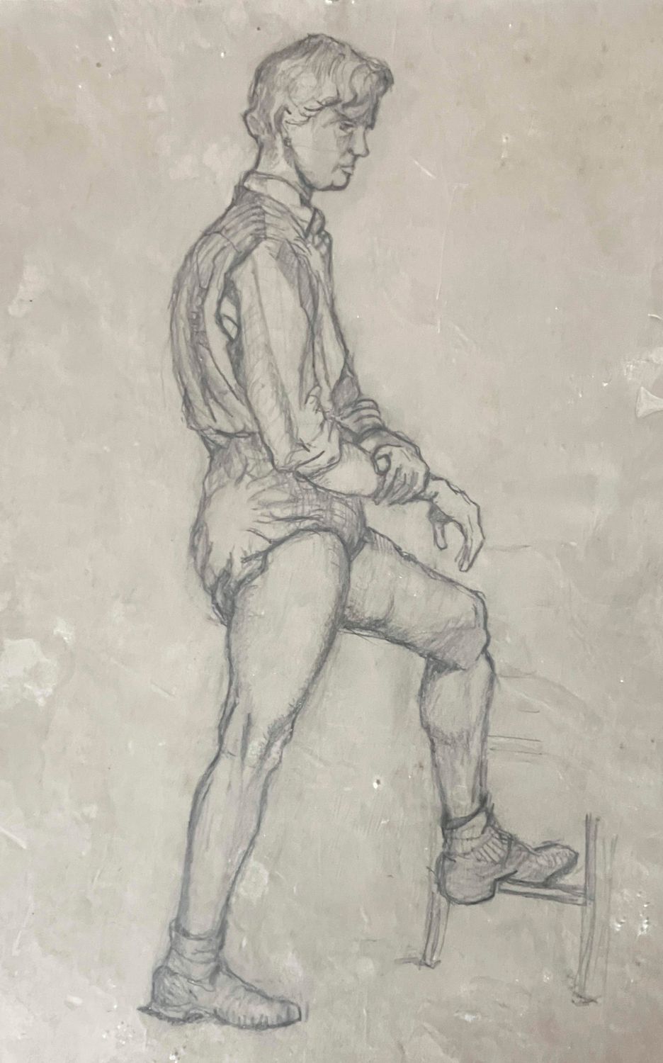 ORIGINAL  - HIGH SCHOOL -FIGURE STUDY 1955