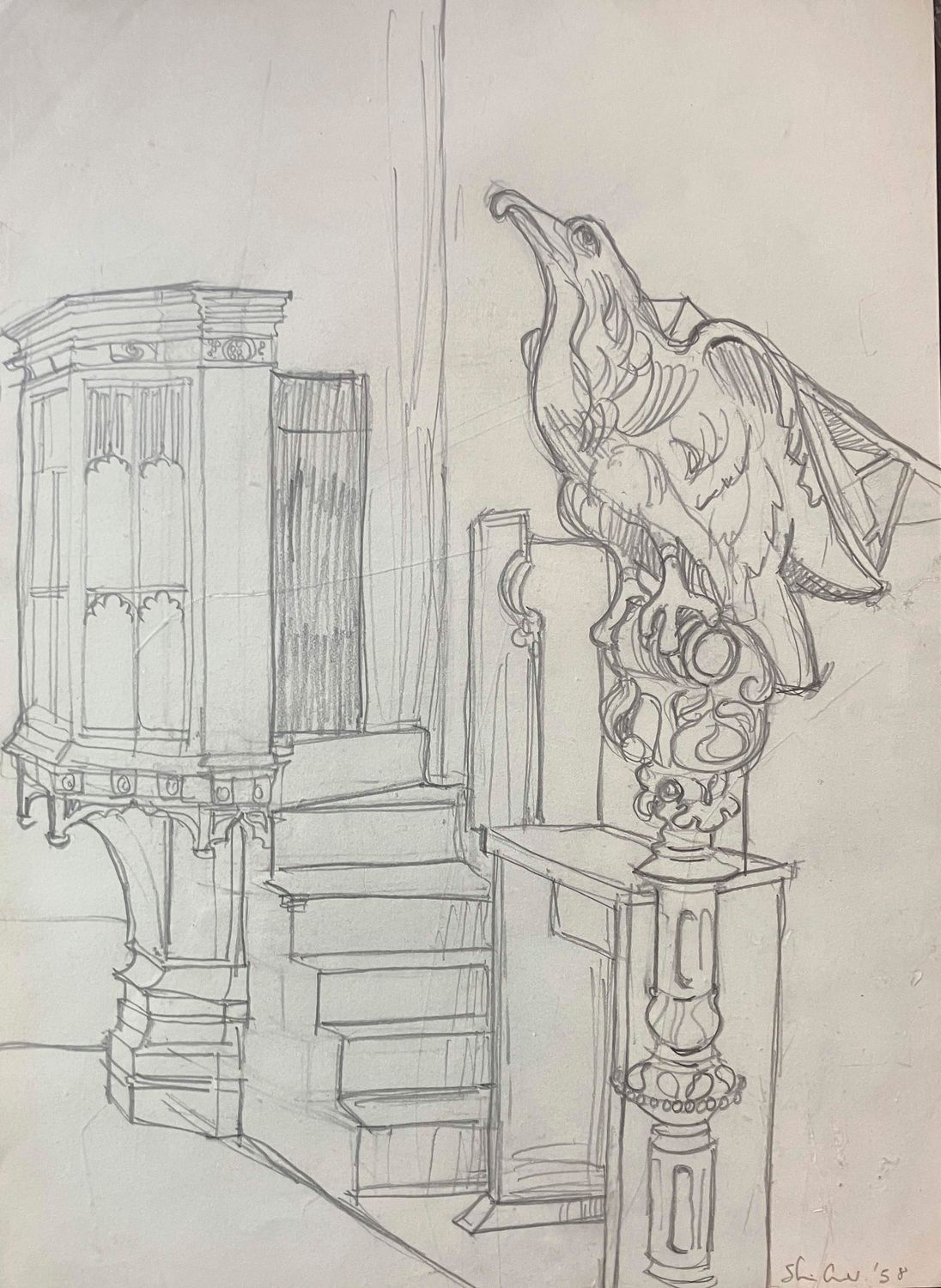 ORIGINAL -St STEPHENS PULPIT 1958