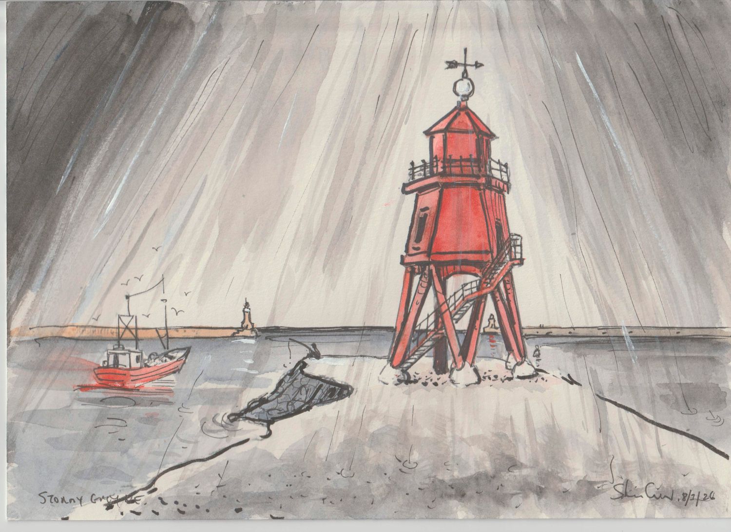 SHEILA's SHOW -ORIGINAL -STORMY GROYNE 8/3/26