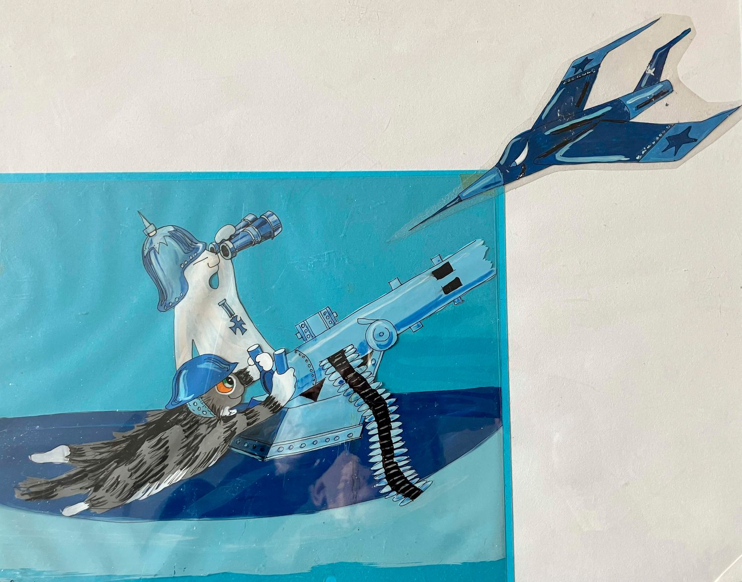 Hand Painted Cels - Shoot Litte Tab !