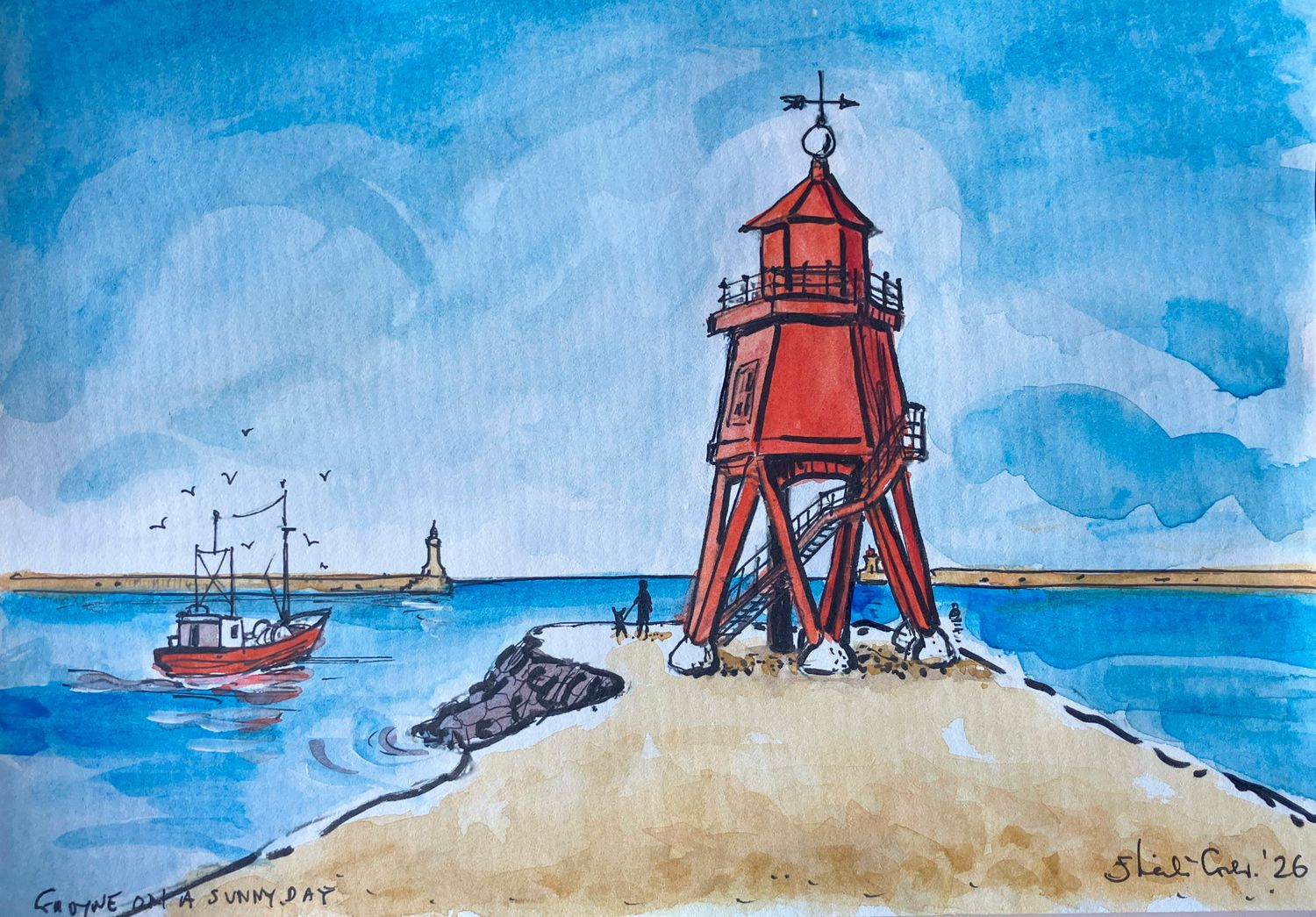 ORIGINAL A4 Groyne On SUNNY DAY April '26