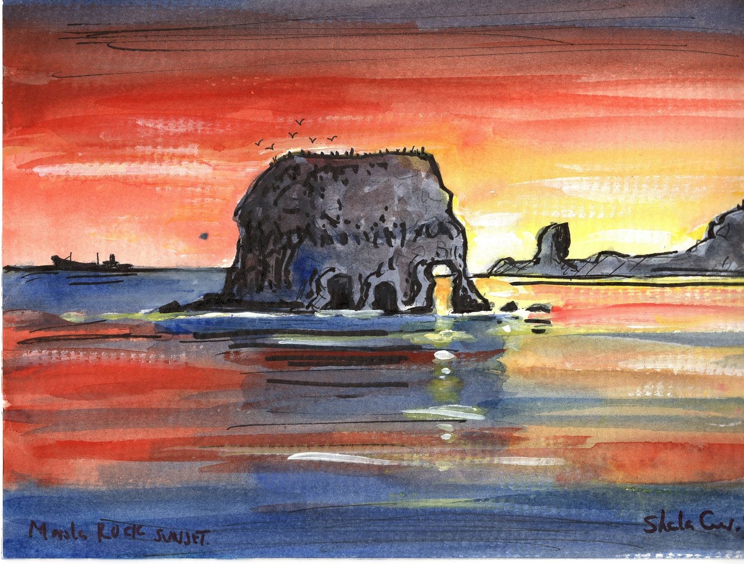 SHEILA's SHOW -ORIGINAL -MARSDEN ROCK at SUNSET'26