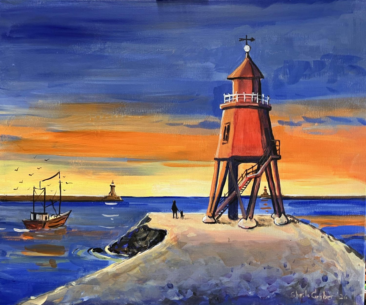 PRINT-GROYNE with ORANGE SKY'26